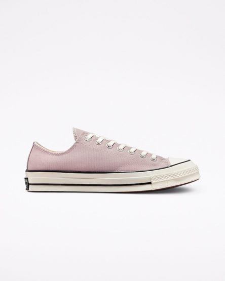 Tenis Converse Chuck 70 Lona Cano Baixo Feminino Cinzentas Pretas | PT M0749T0